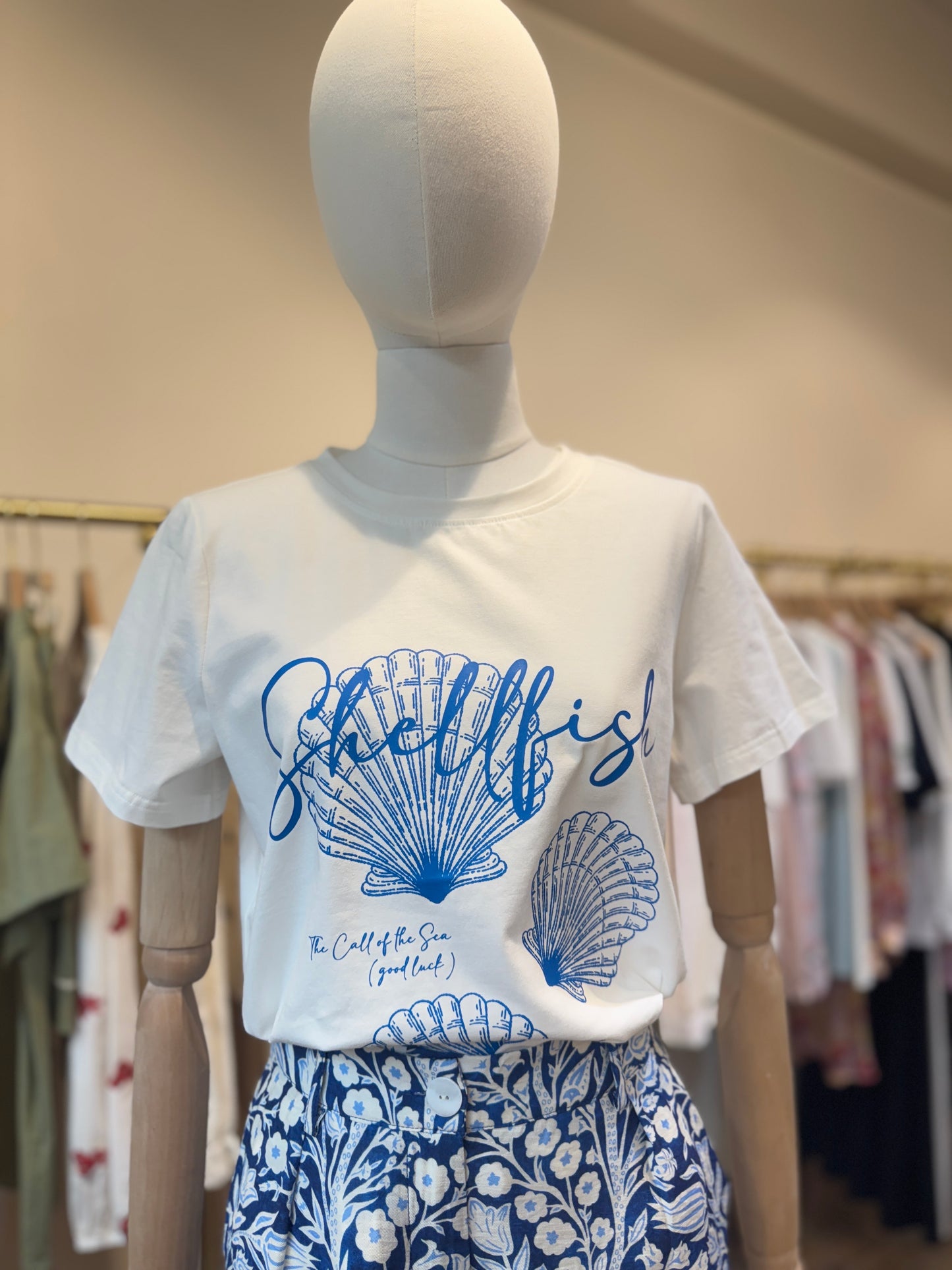 Shellfish white tshirt
