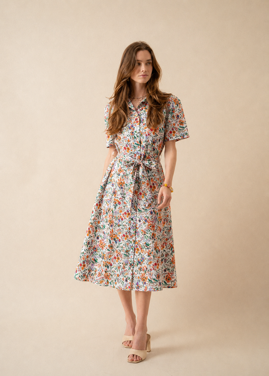 Darcy floral midi sun dress