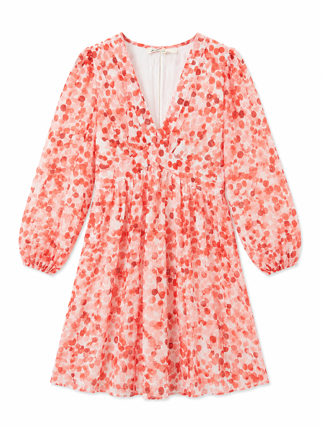 Nora orange print short dress