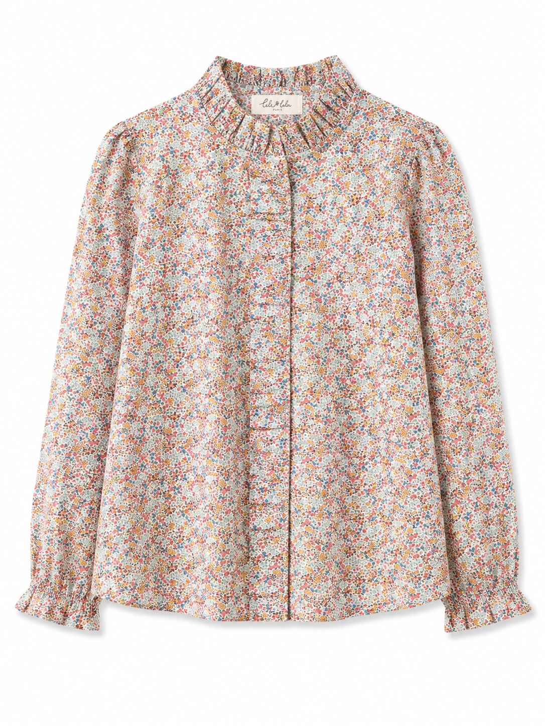 Freya floral ruffle shirt