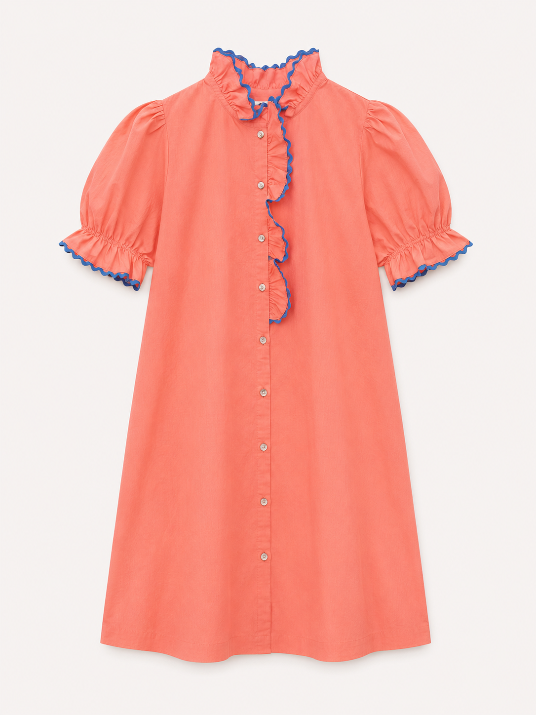 Moira orange scalloped dress