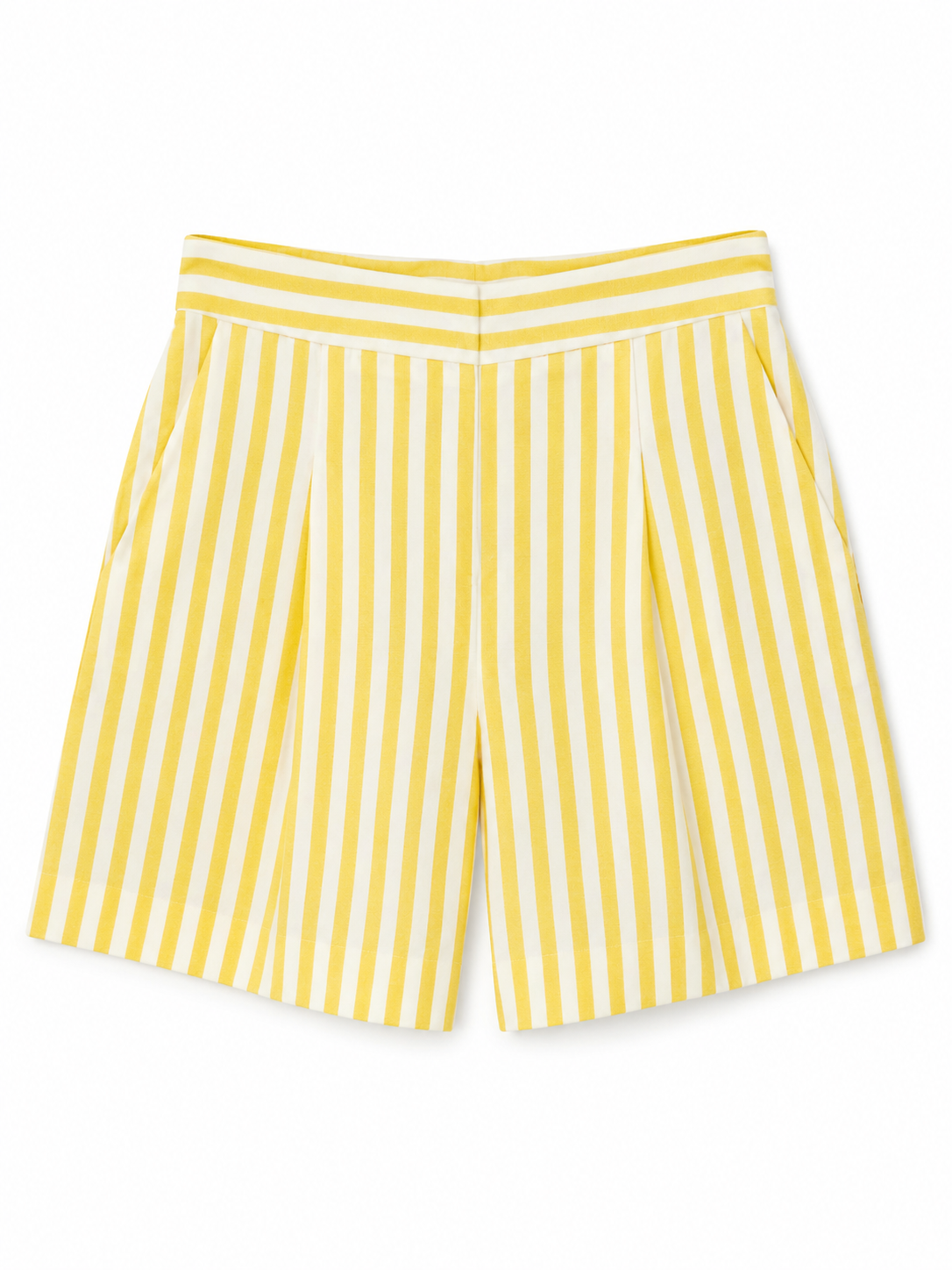 Carly yellow stripe shorts