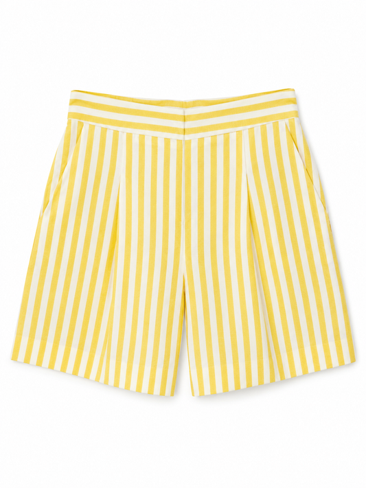 Carly yellow stripe shorts