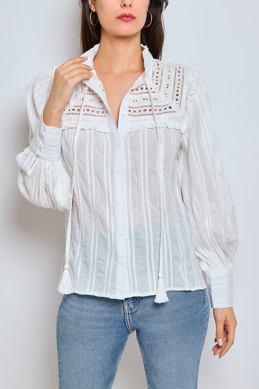Millie boho embroidered blouse