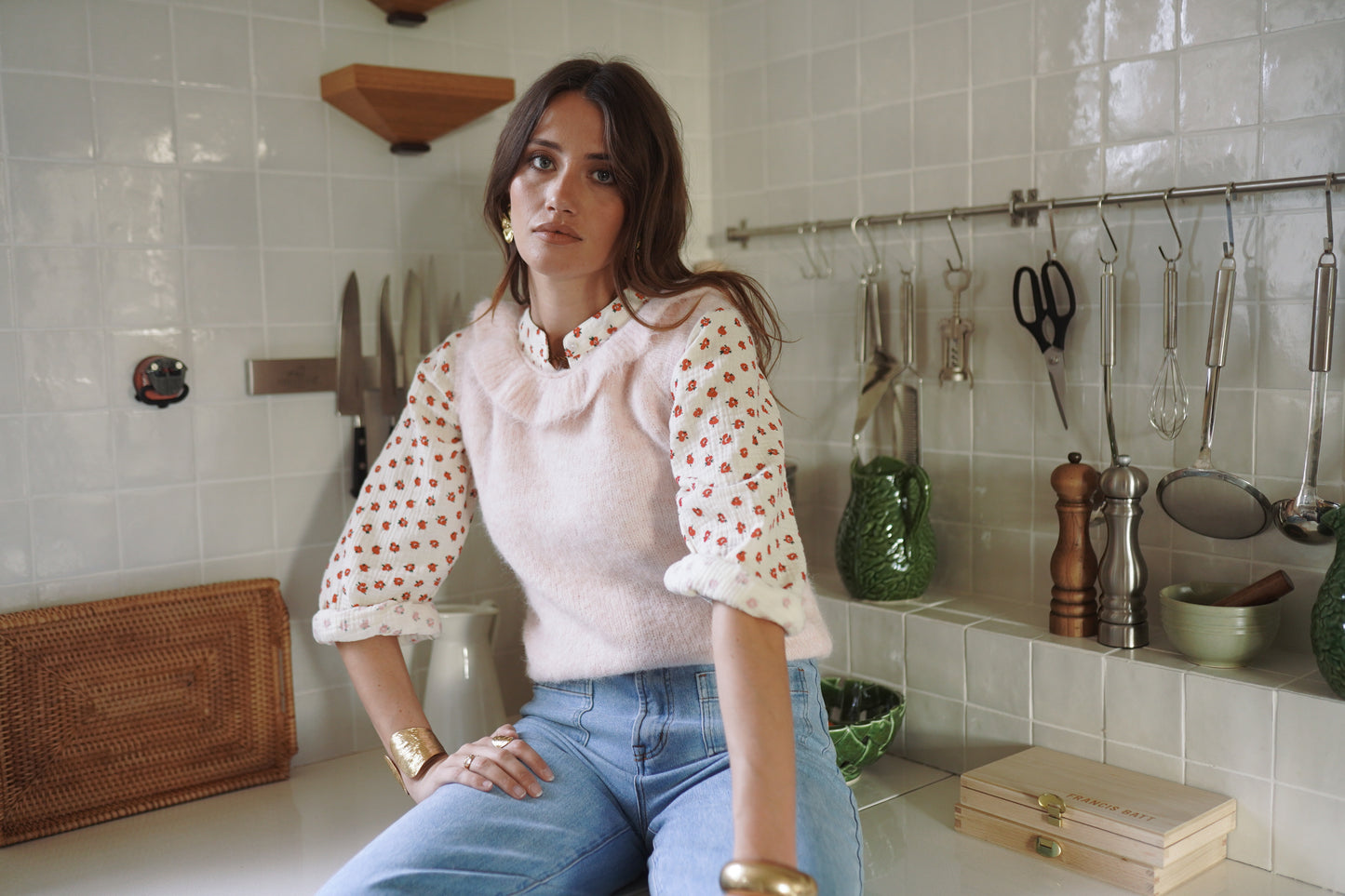 Ava pink sleeveless knit