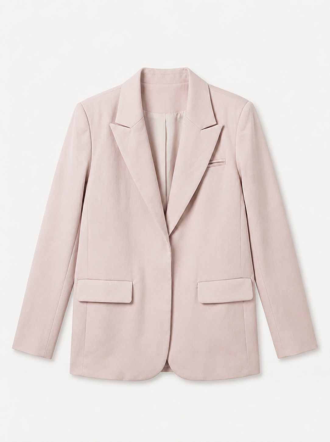 Jude soft pink neck tie blazer