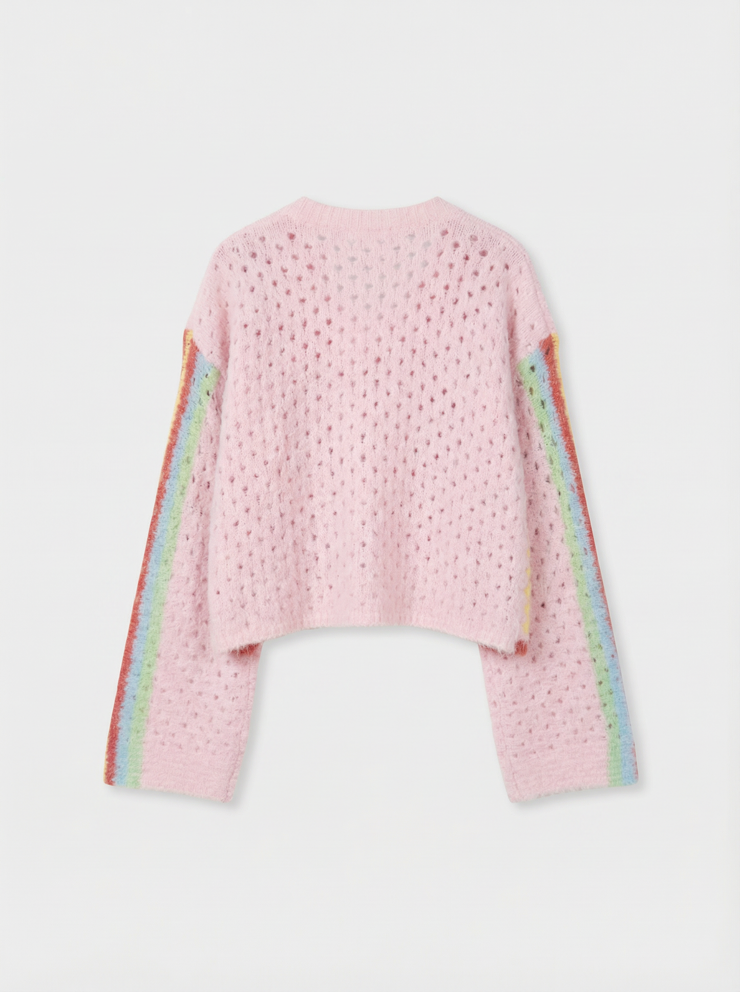 Izzy bubblegum pink crochet cardigan