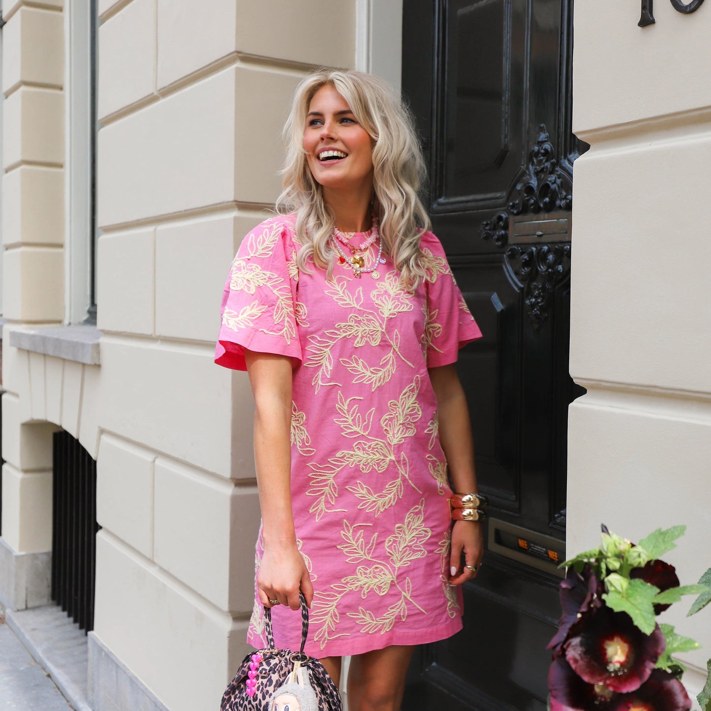 YASCONEA PINK MINI DRESS