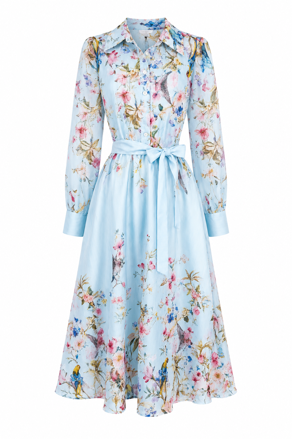 Matilda blue floral long dress