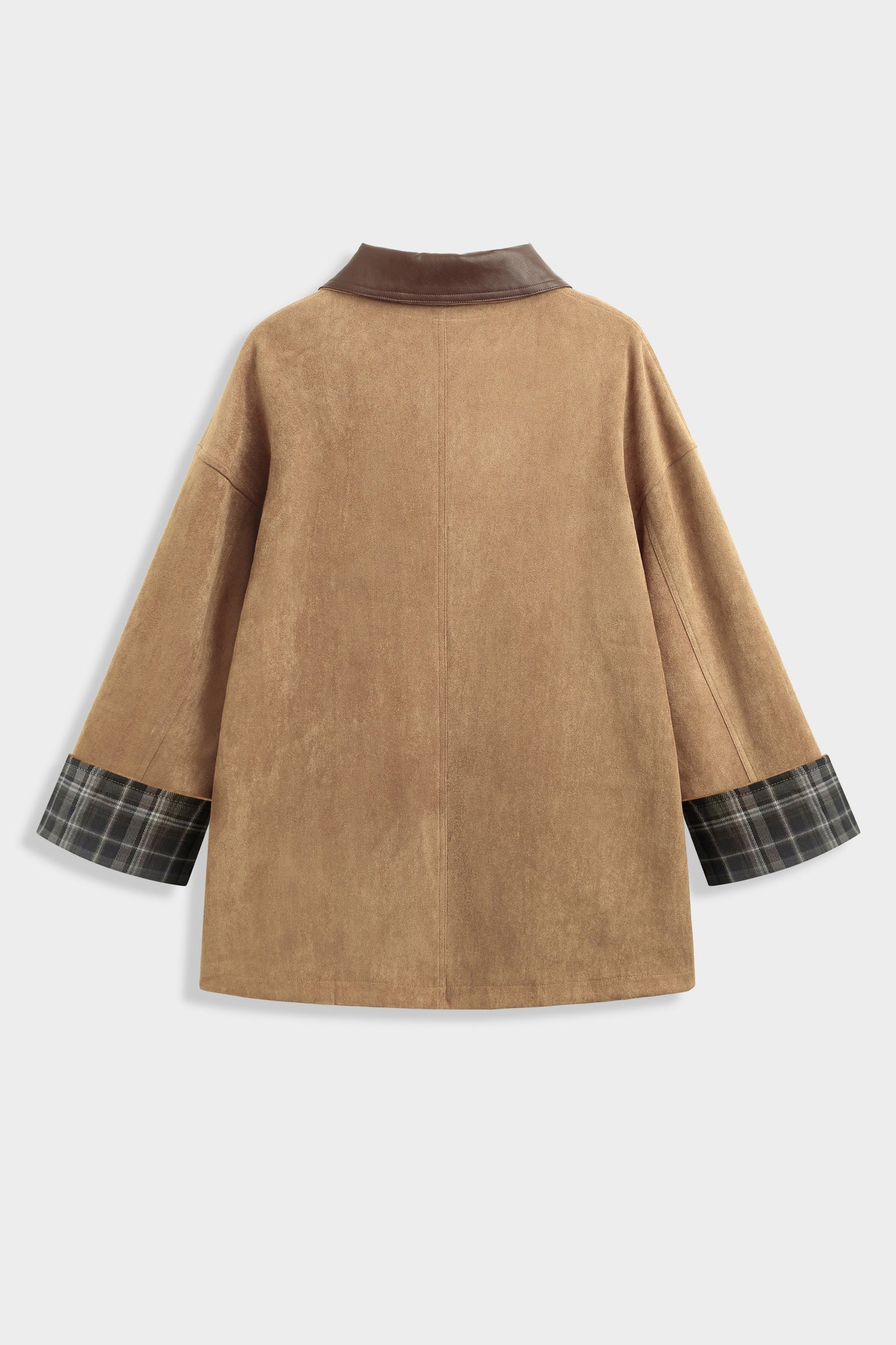 Chelsea camel faux suede barn jacket