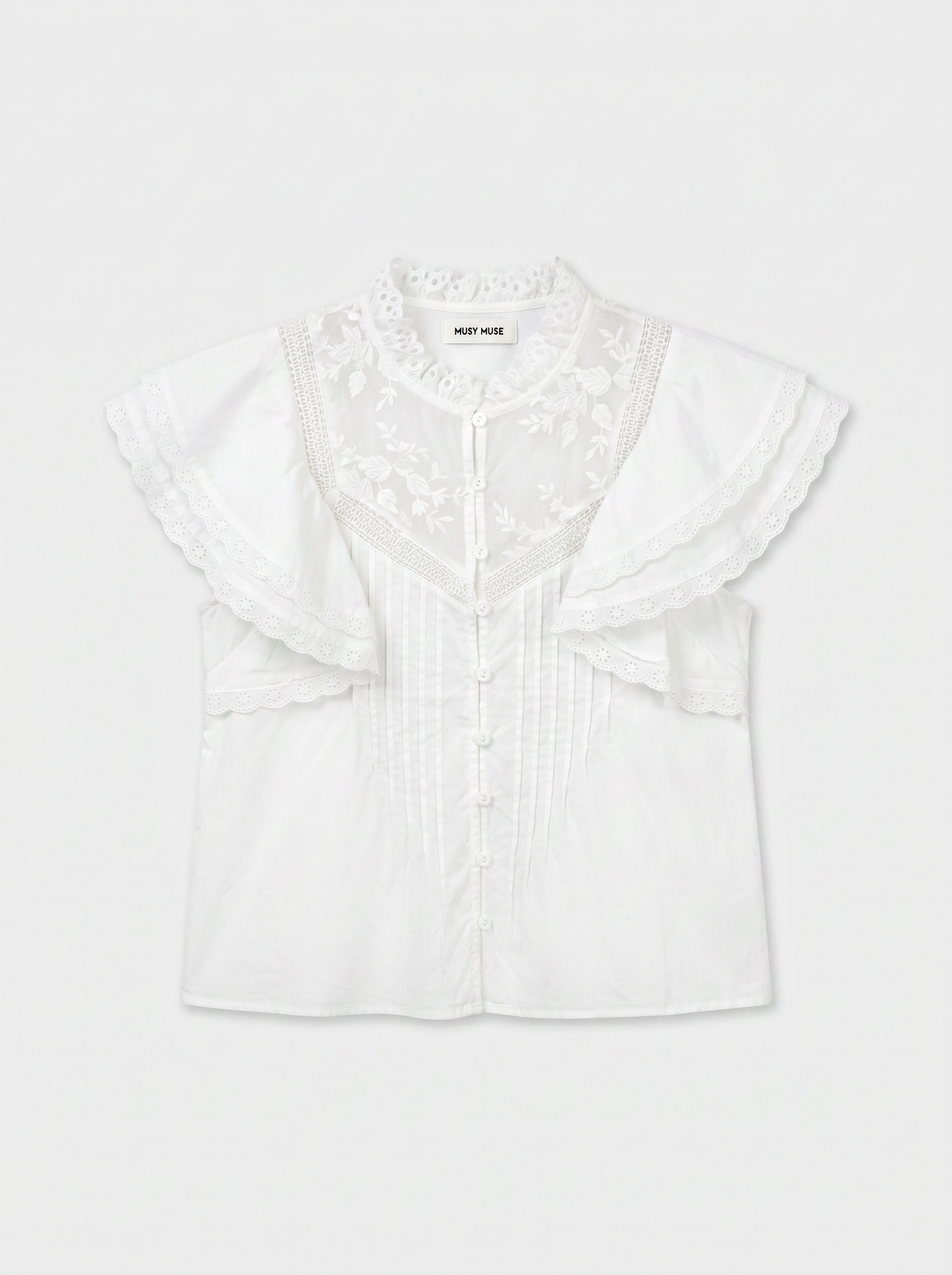 Emily lace detail blouse