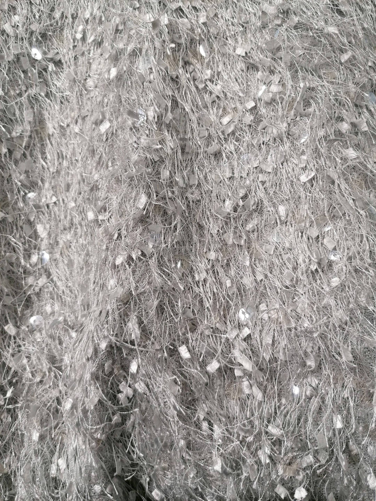 Katy silver sequin feather style short dress