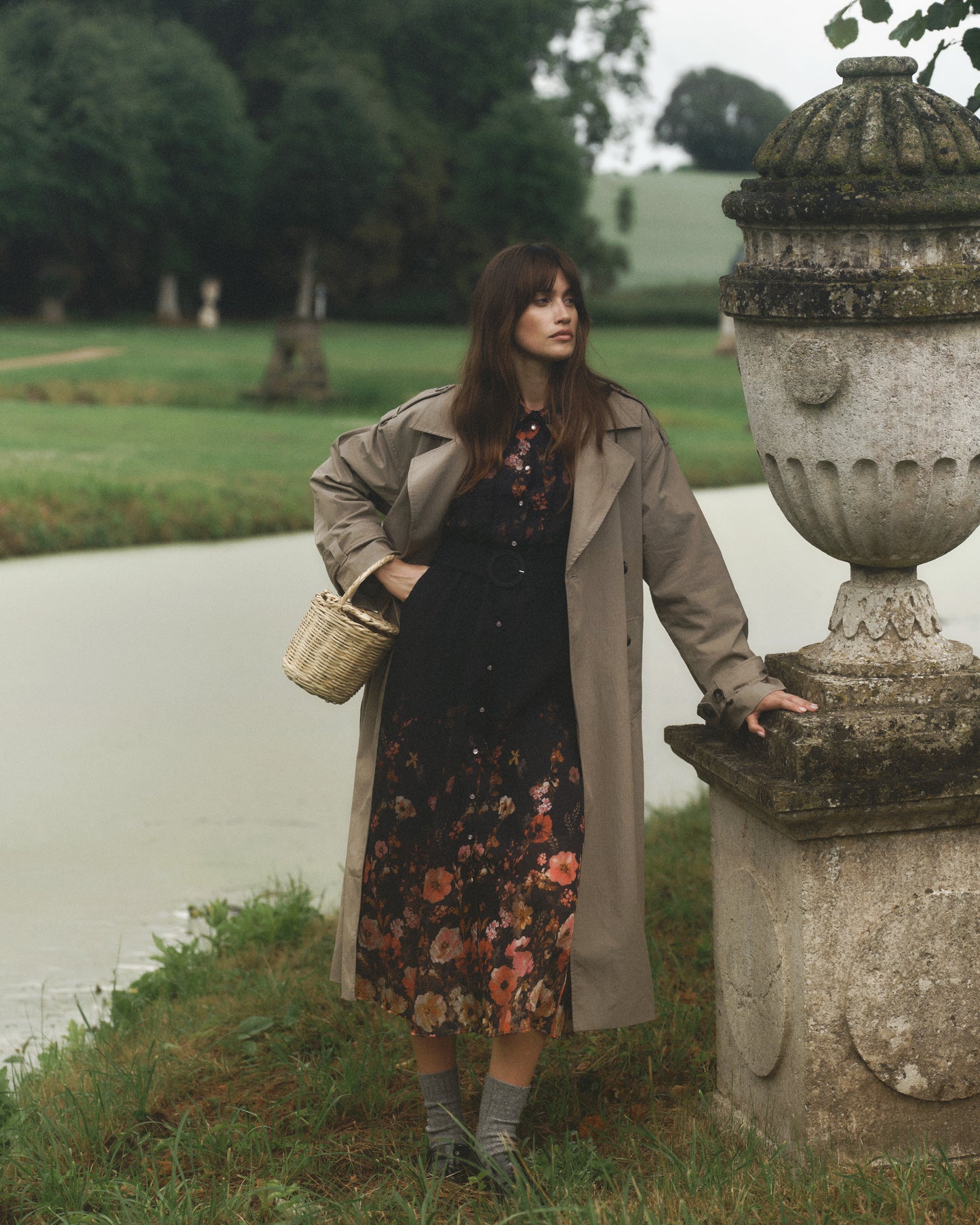 Yasfuri LS Chocolate Brown long coat