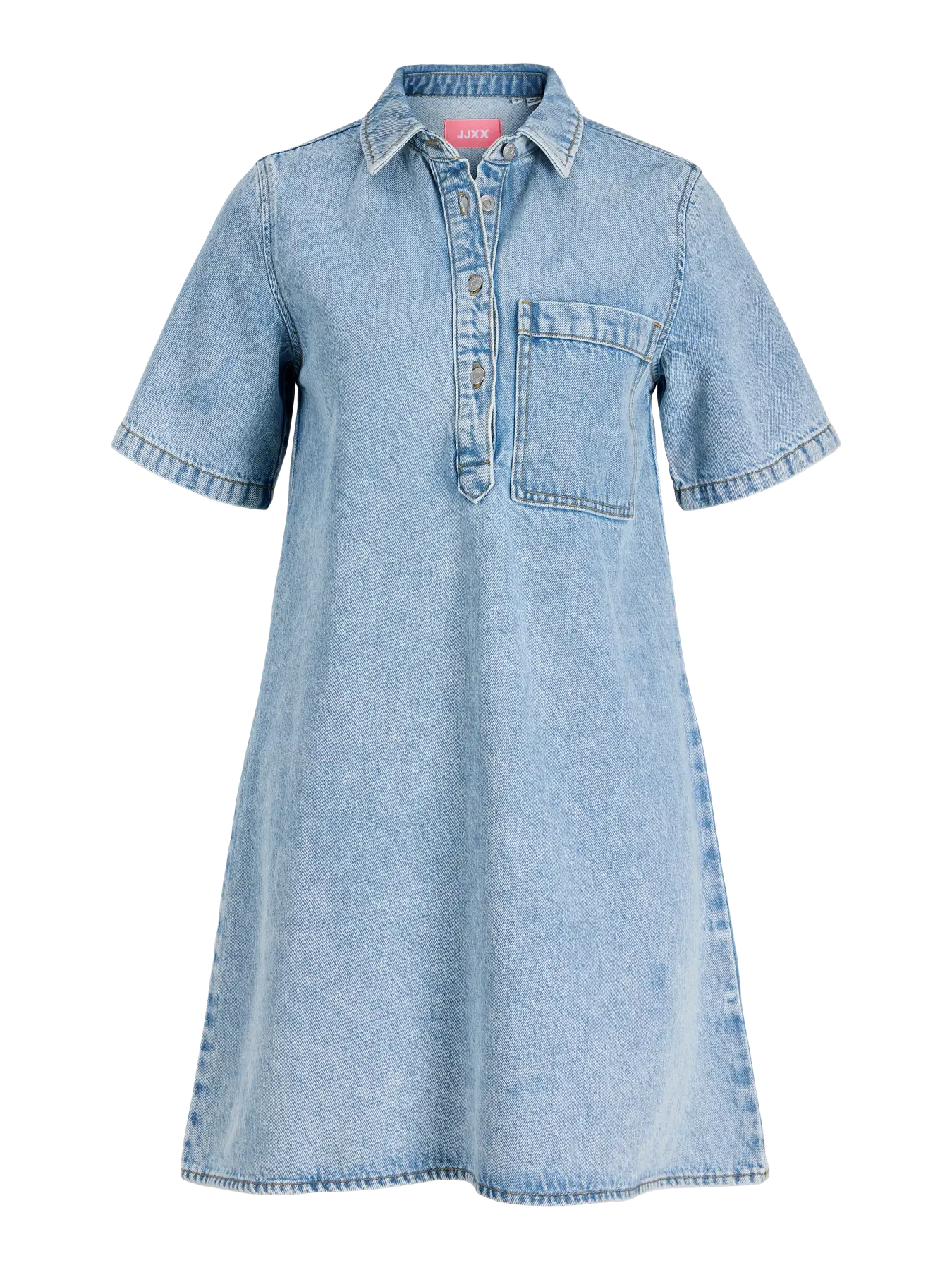 Amara acid wash blue denim dress