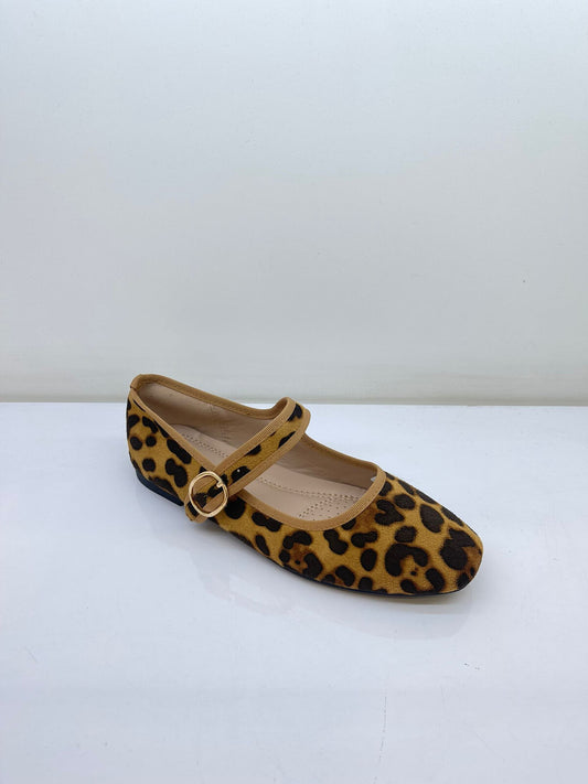 Leopard print shoes - pumps with strap