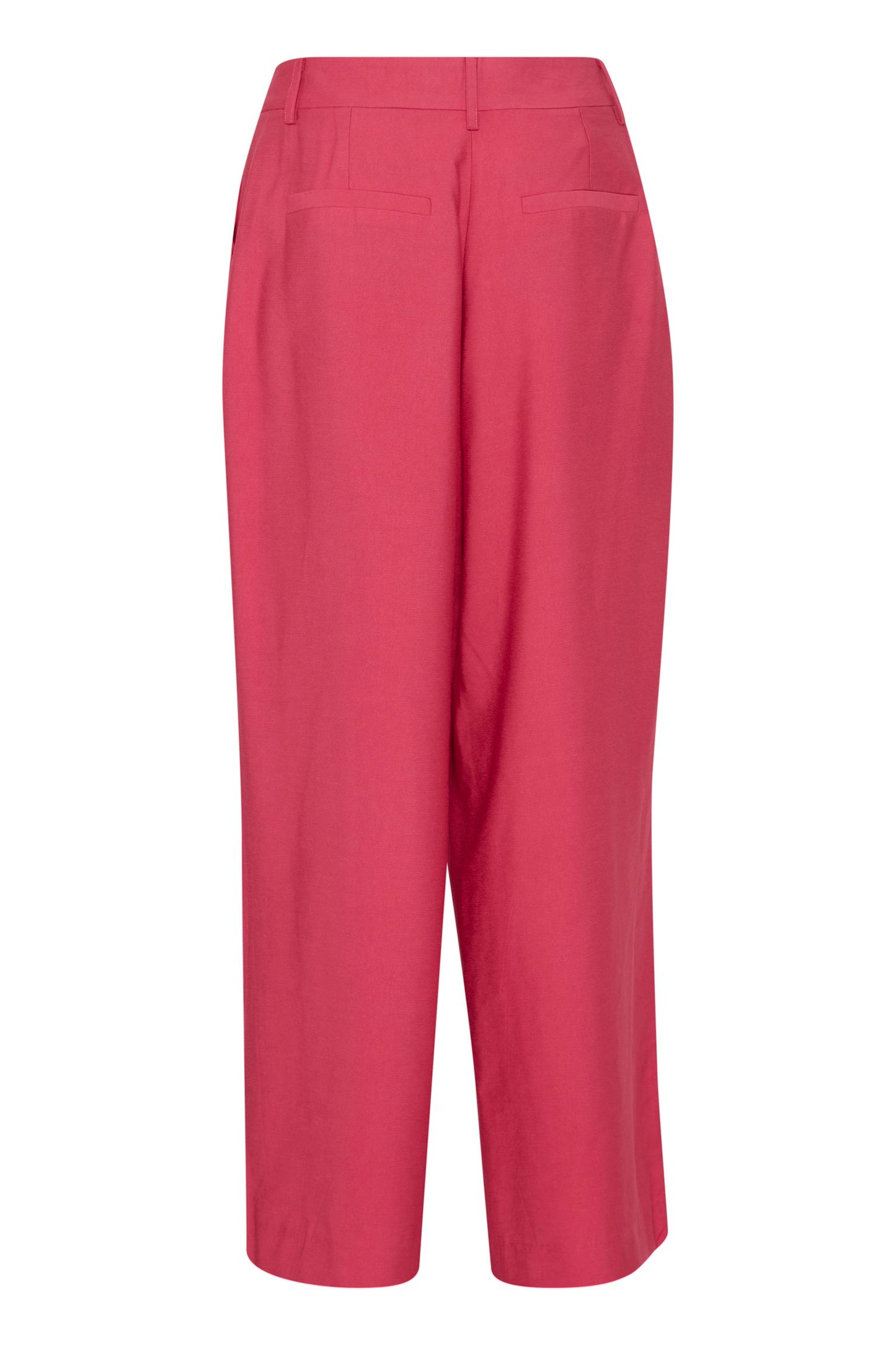 Carmine Hot Pink Wide Leg Trousers