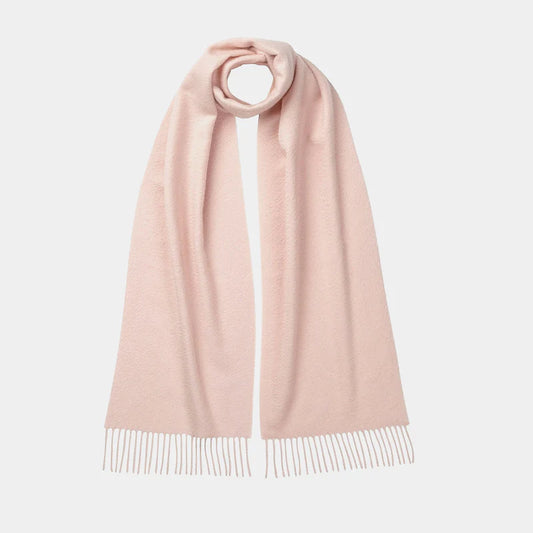 Soft pink large cashmere scarf