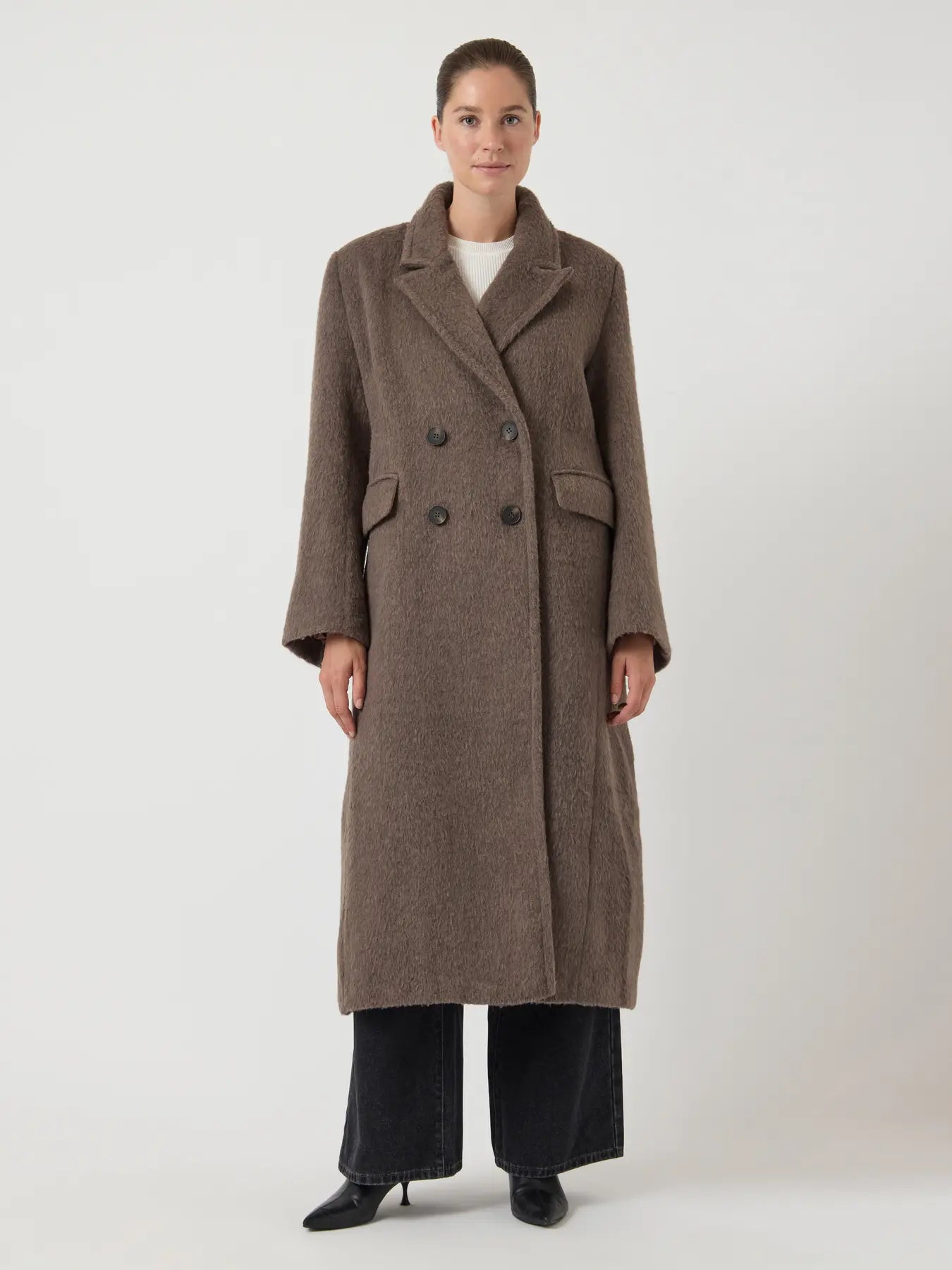 Yasfuri LS Chocolate Brown long coat