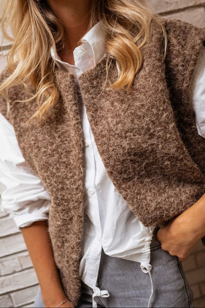 Kate brown boucle gilet