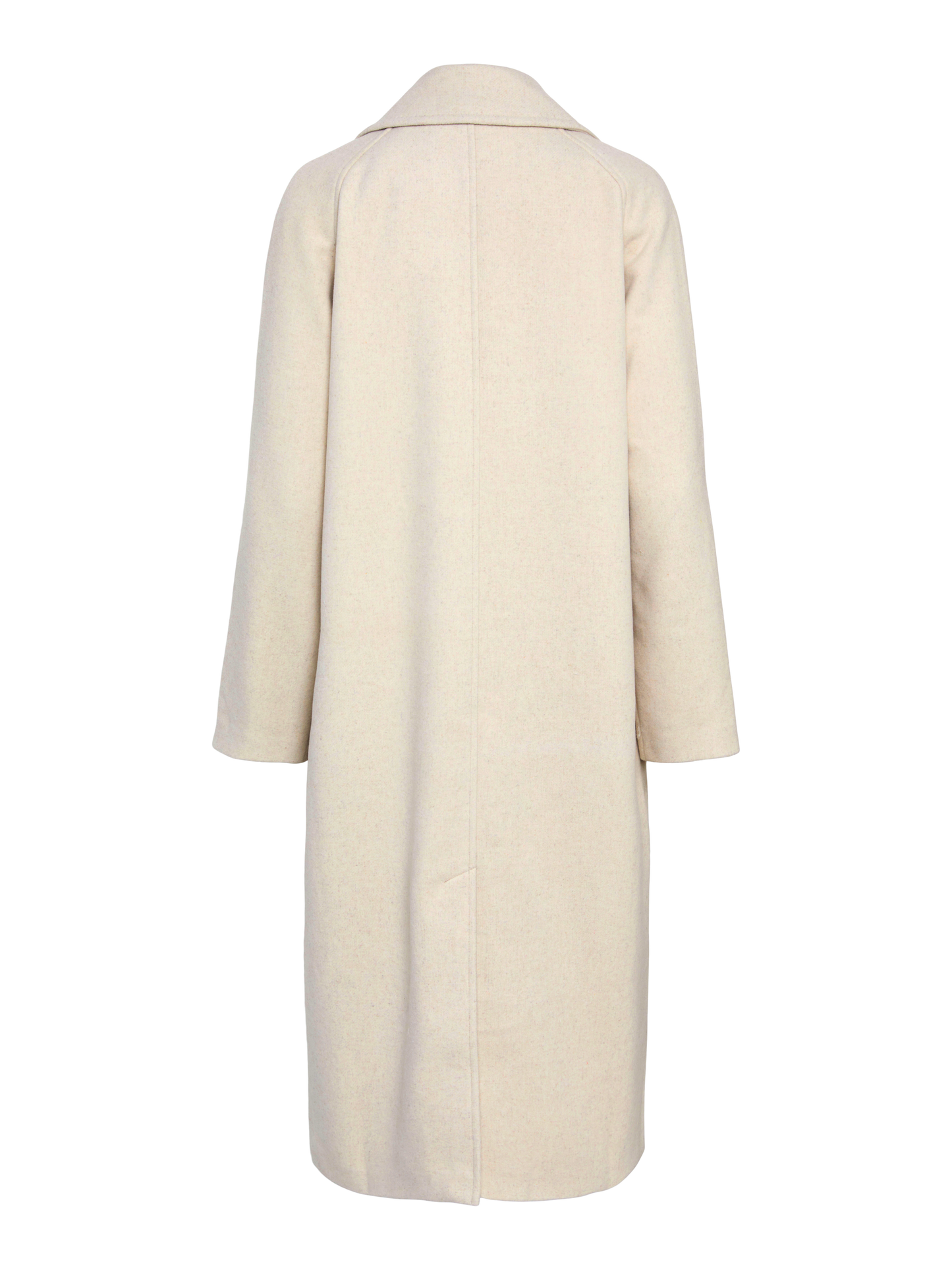 YAS MARGOT BIRCH WOOL LONG COAT