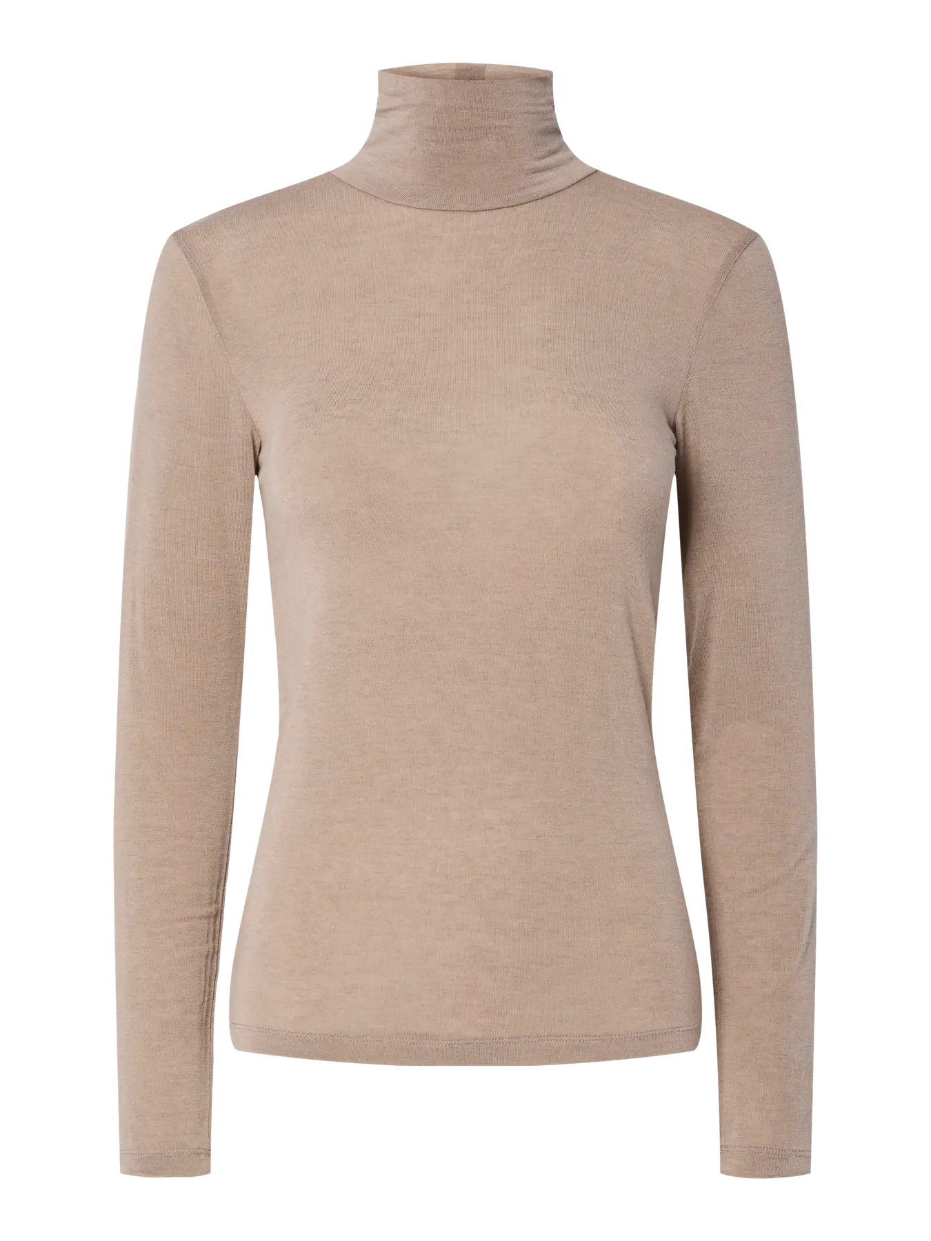 YAS polo neck fine knit jumper