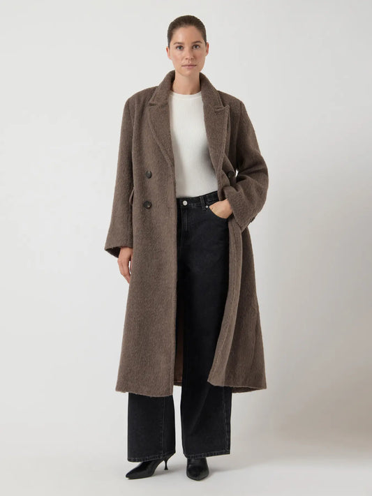 Yasfuri LS Chocolate Brown long coat