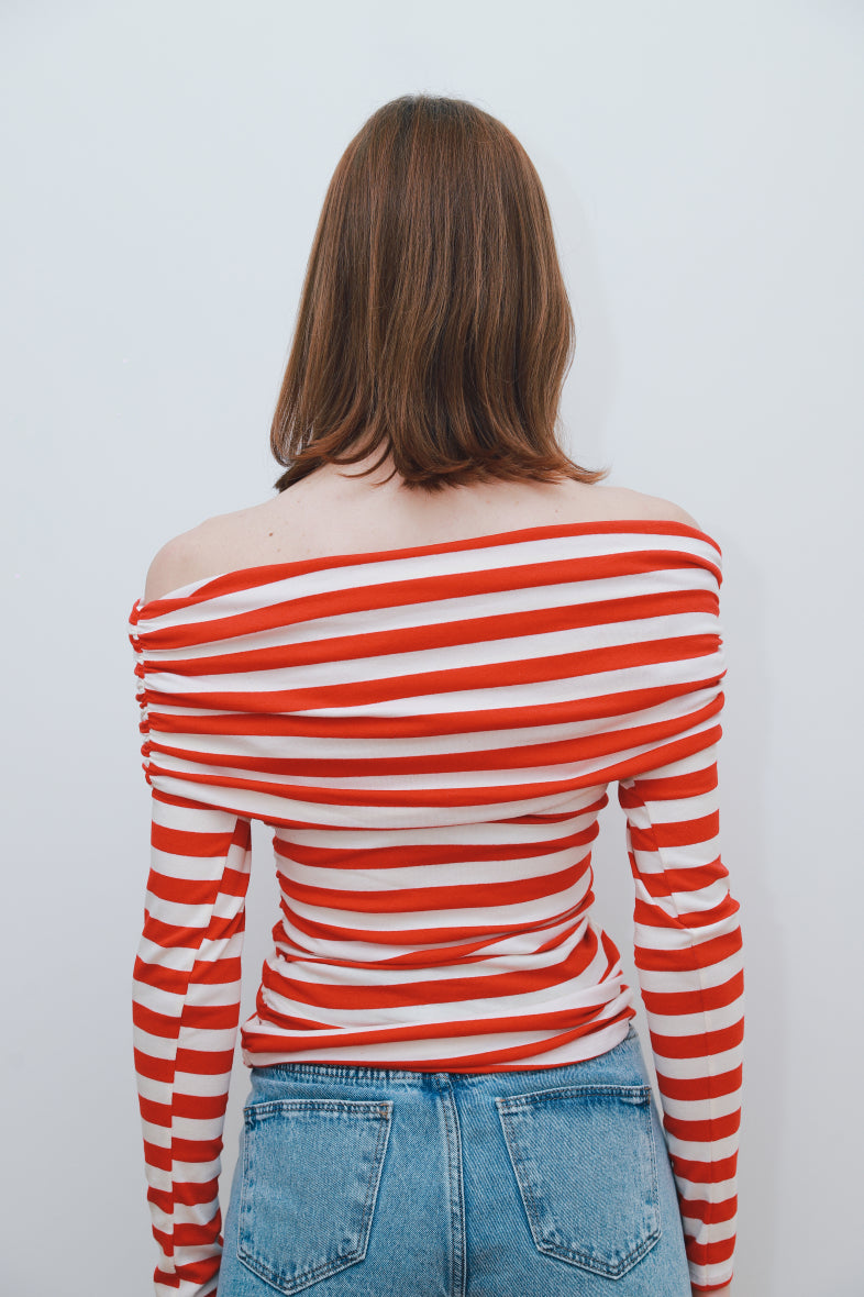 Annabelle striped sailor top