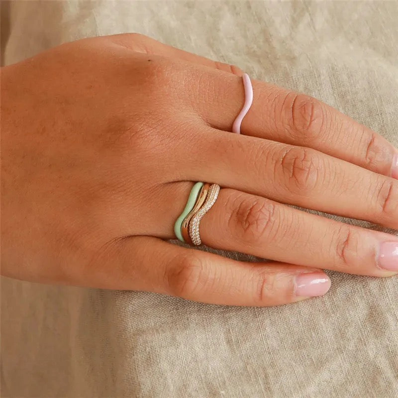 Wave Ring Set