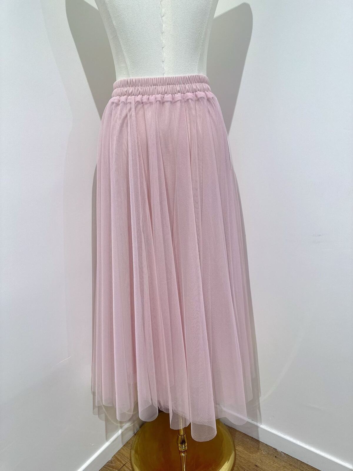 Leah light pink tulle skirt