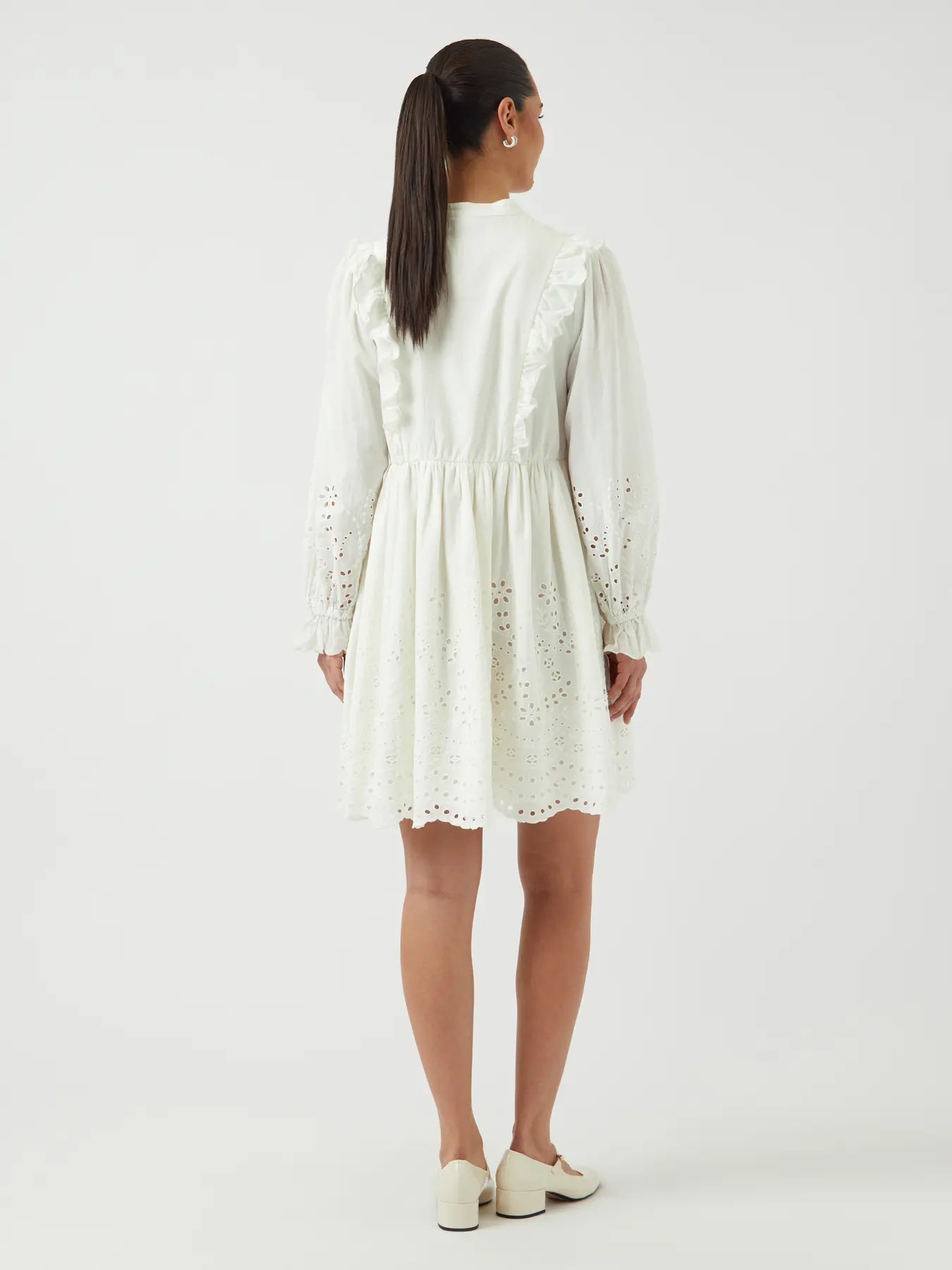 YASLUMA LS DRESS white dress
