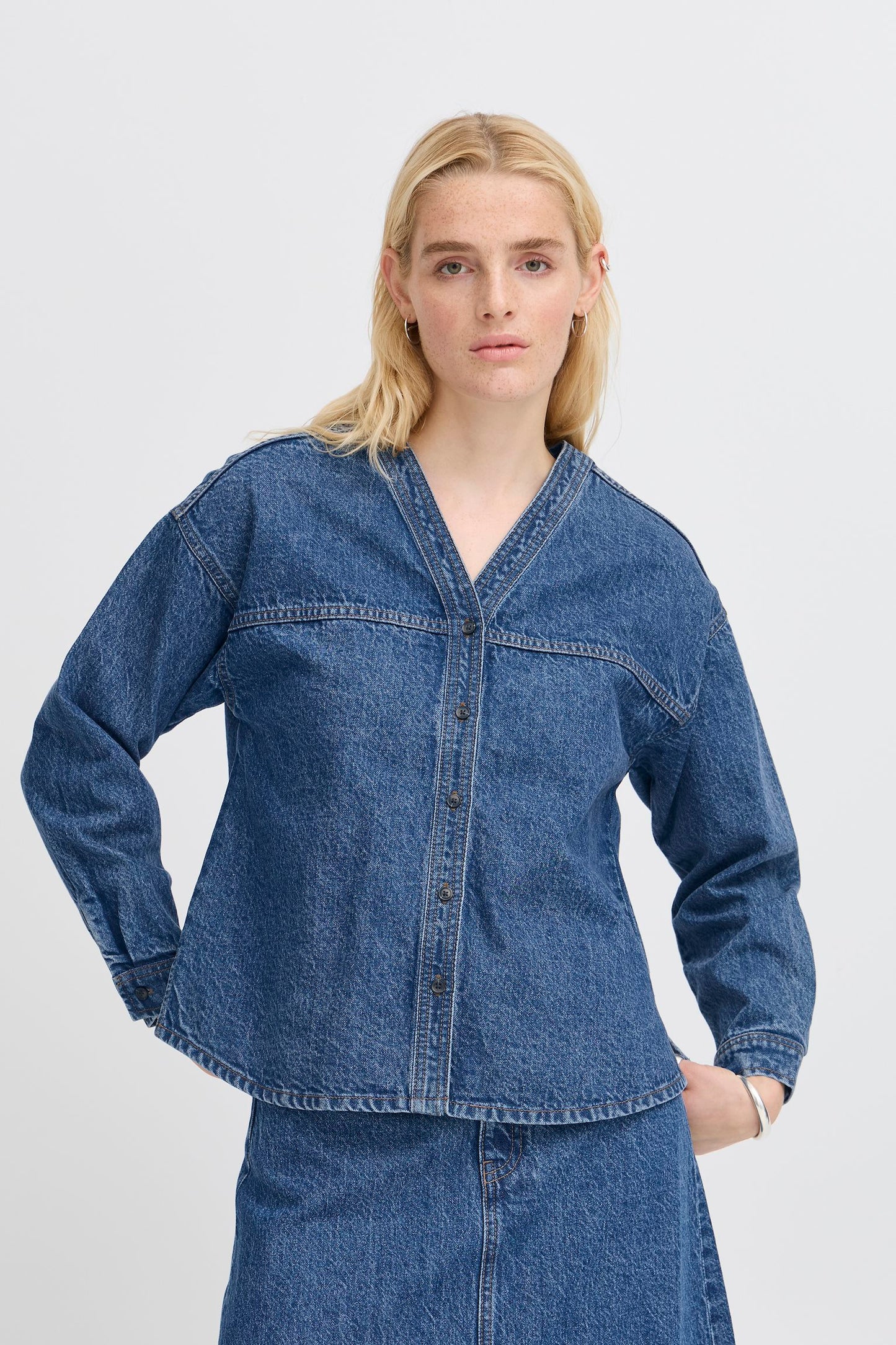 IHAVENY Long sleeved denim shirt