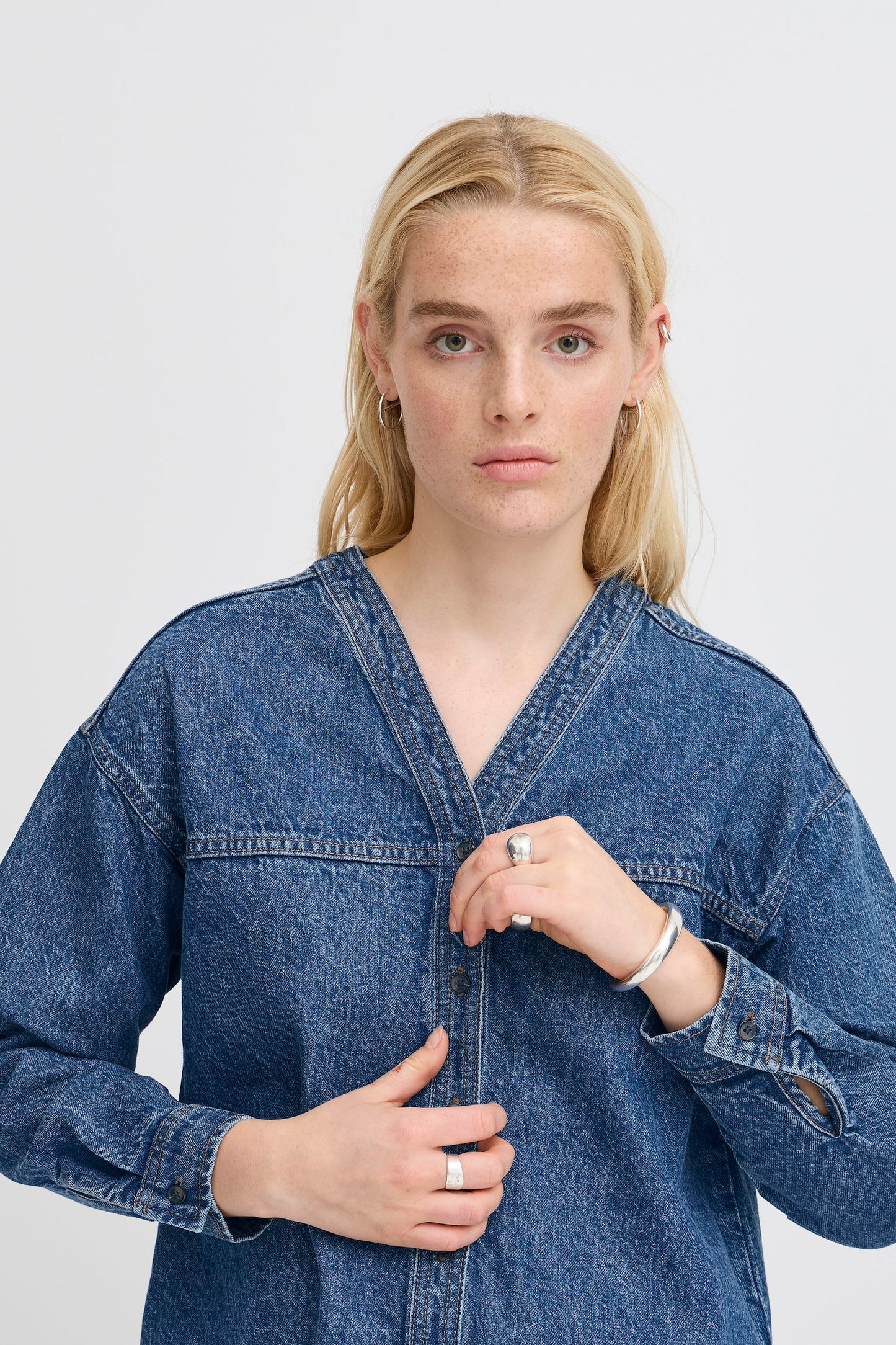 IHAVENY Long sleeved denim shirt