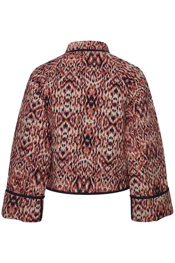 Quilted leopard bomber jacket
