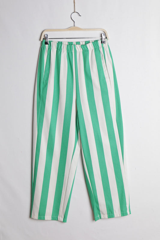 Cora green striped pants