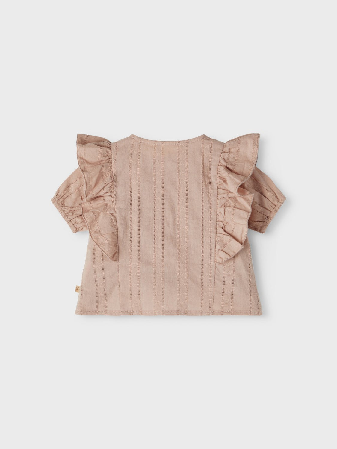 Organic cotton frill blouse