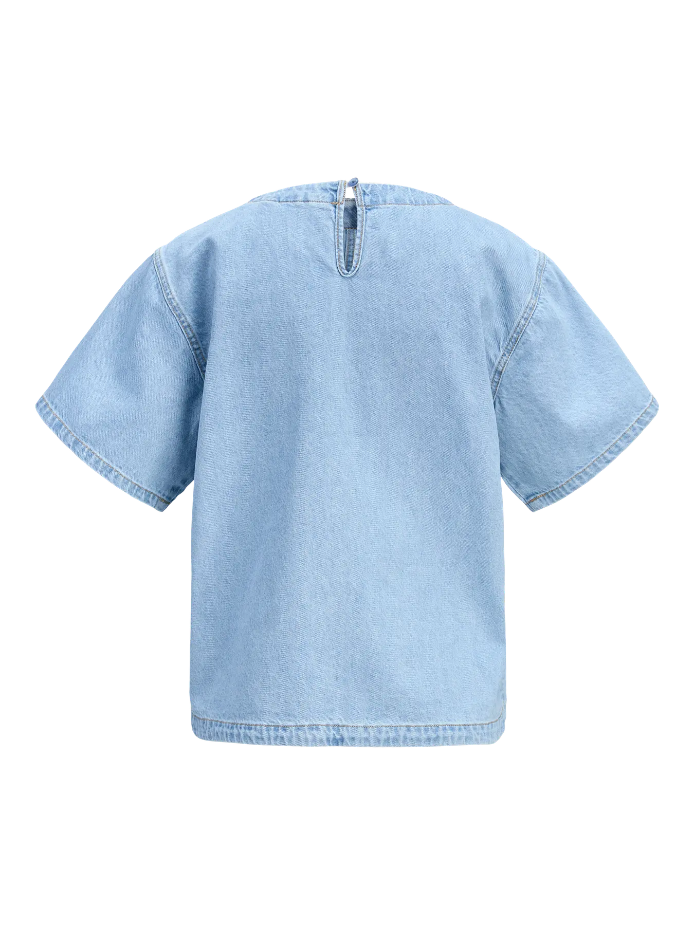 Maxine acid wash denim tshirt top
