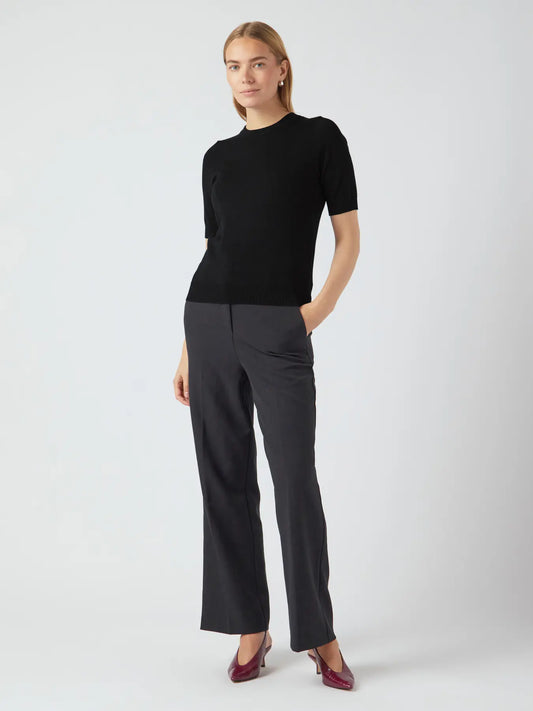 YASLENA KNITTED PULLOVER jumper - black