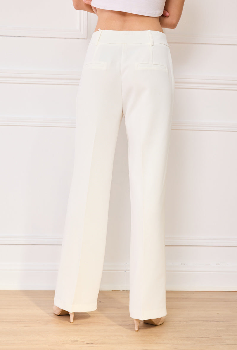 Preorder Eliza white suit trousers