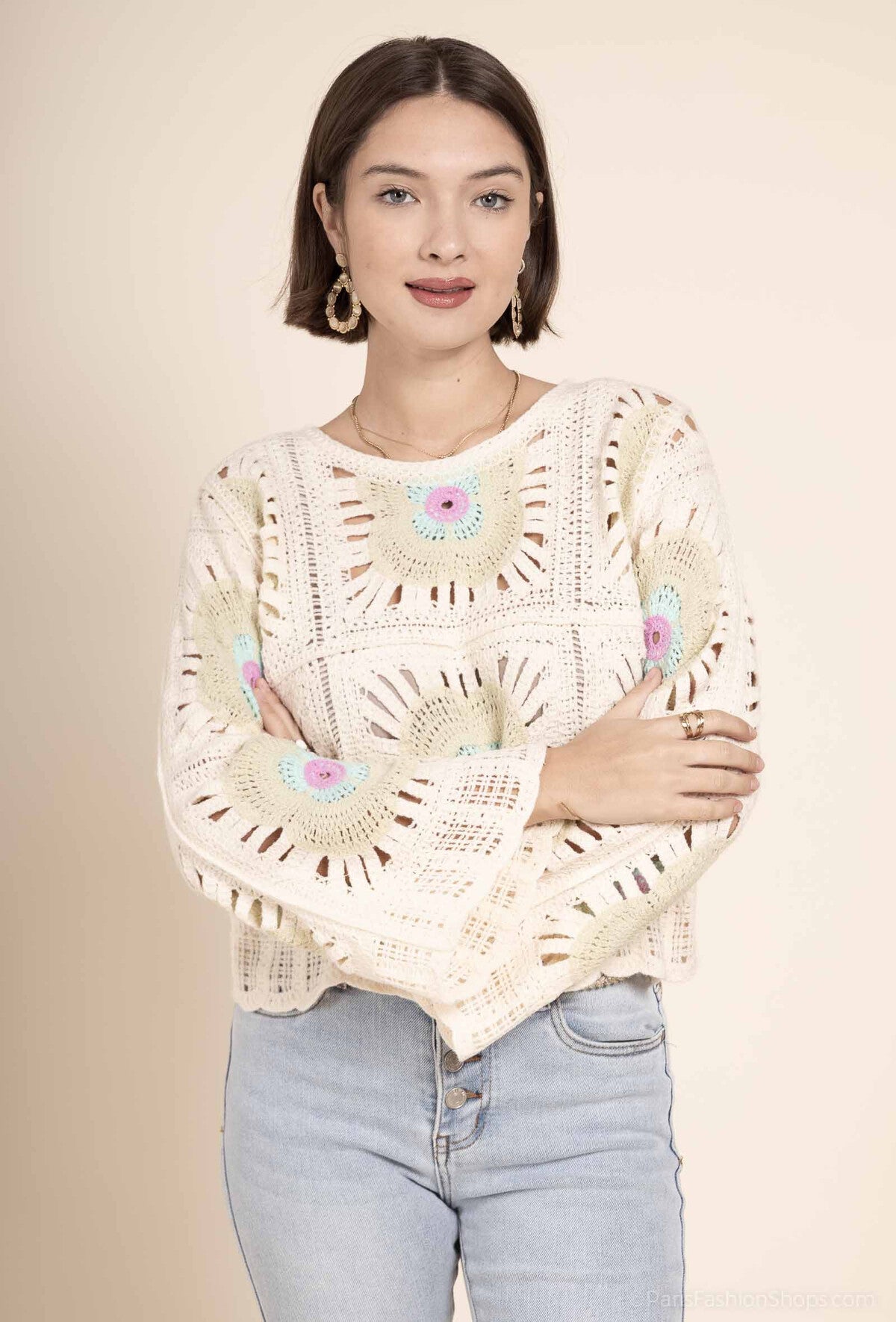 Molly pastel crochet jumper