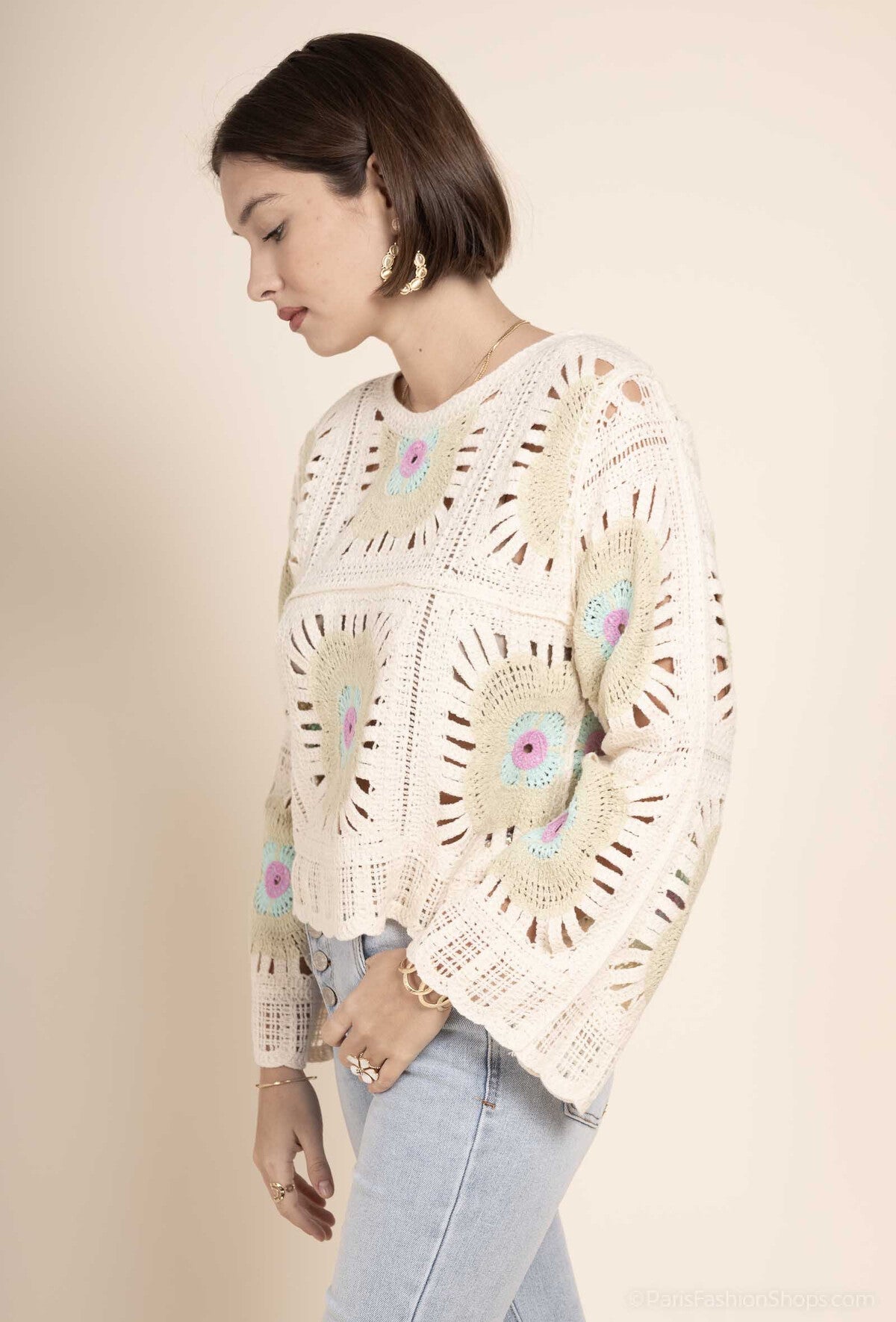 Molly pastel crochet jumper