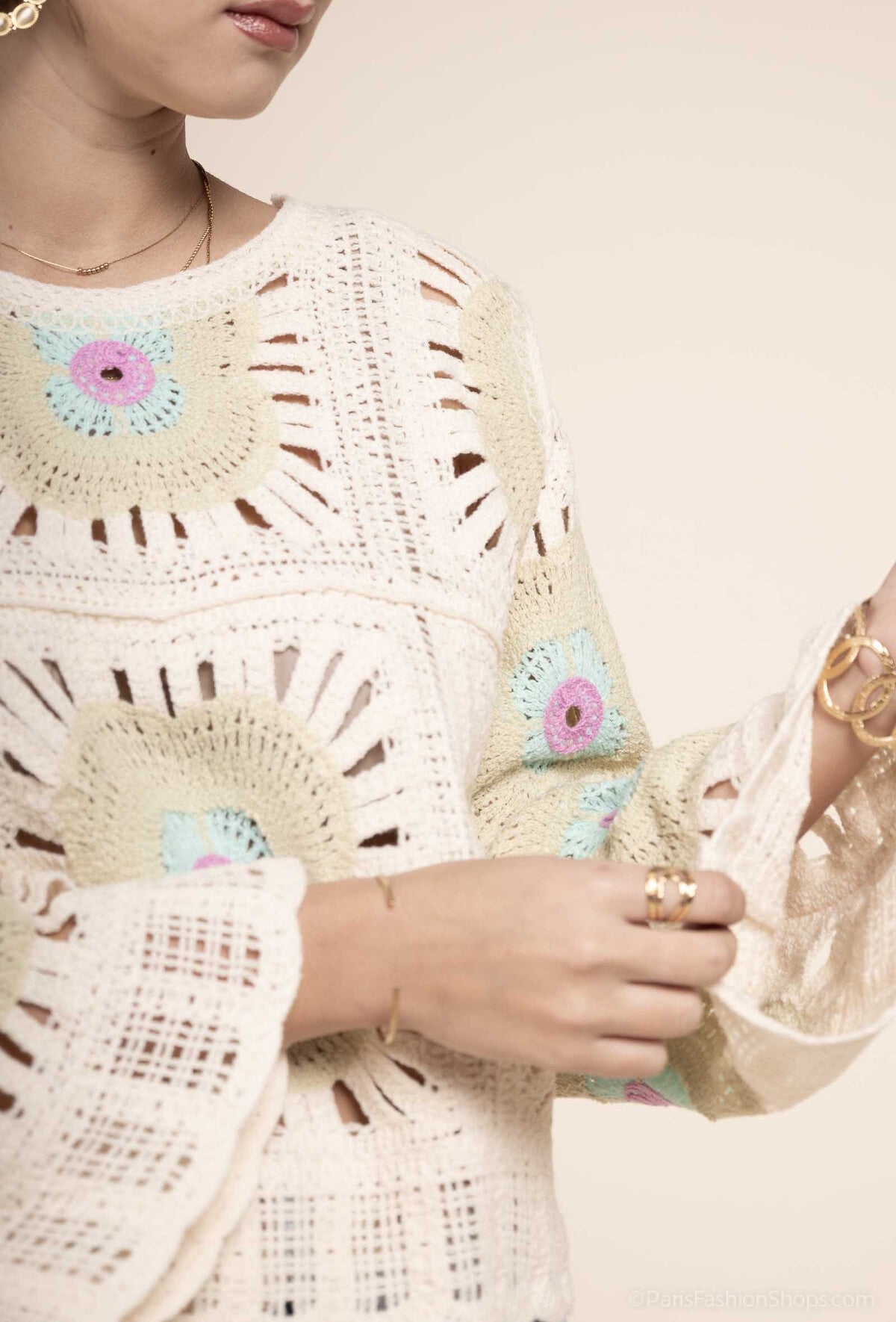 Molly pastel crochet jumper