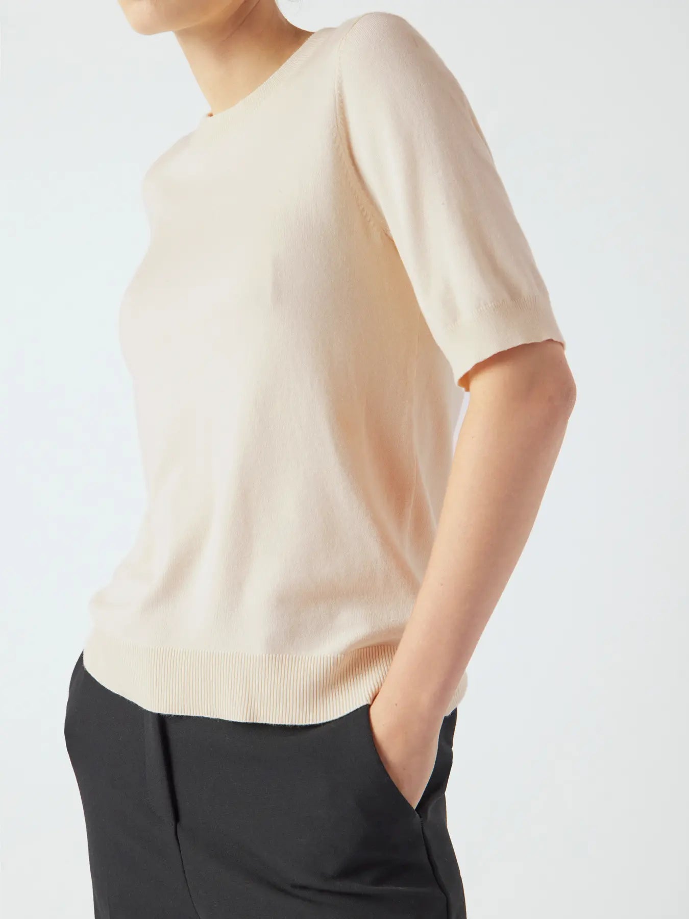 YASLENA KNITTED PULLOVER jumper - cream