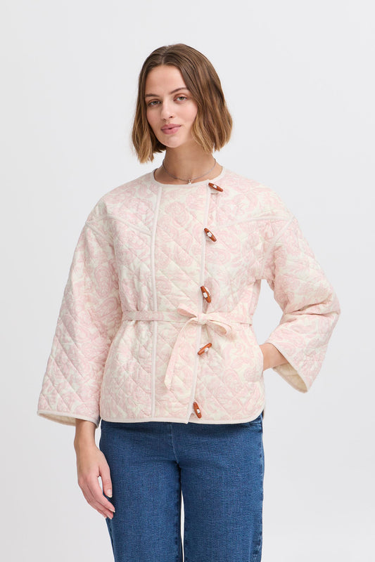 Atelier Rêve pink floral quilted jacket