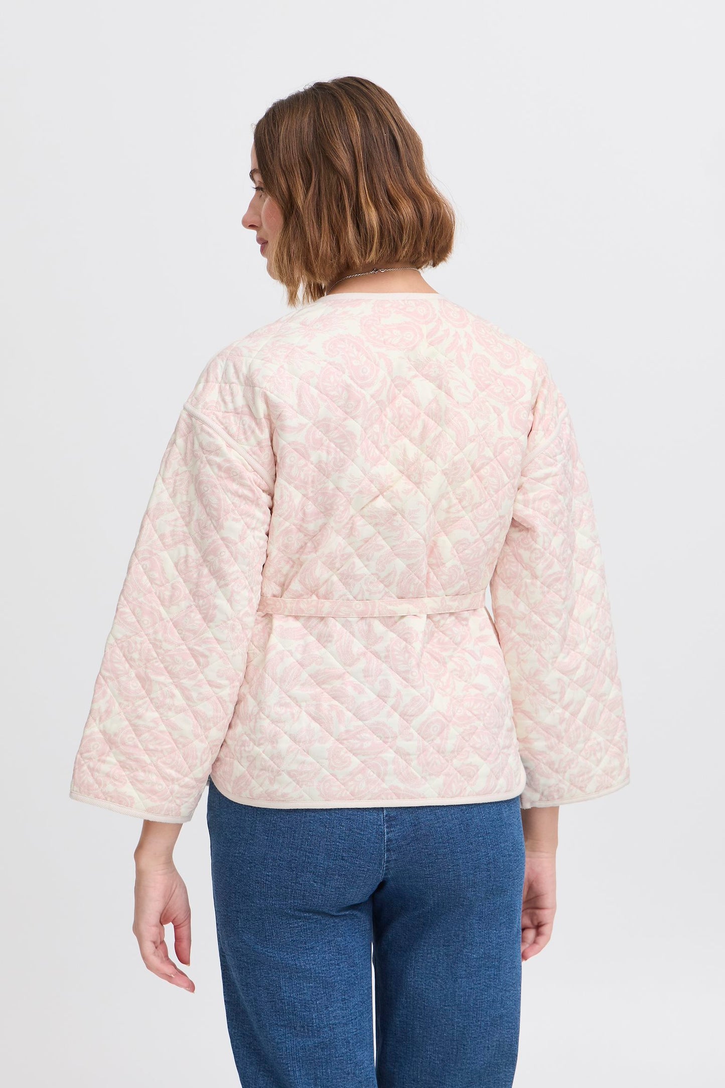 Atelier Rêve pink floral quilted jacket