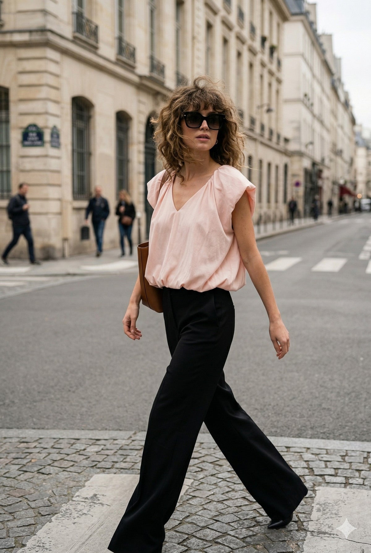 Jodie puff sleeve pink top