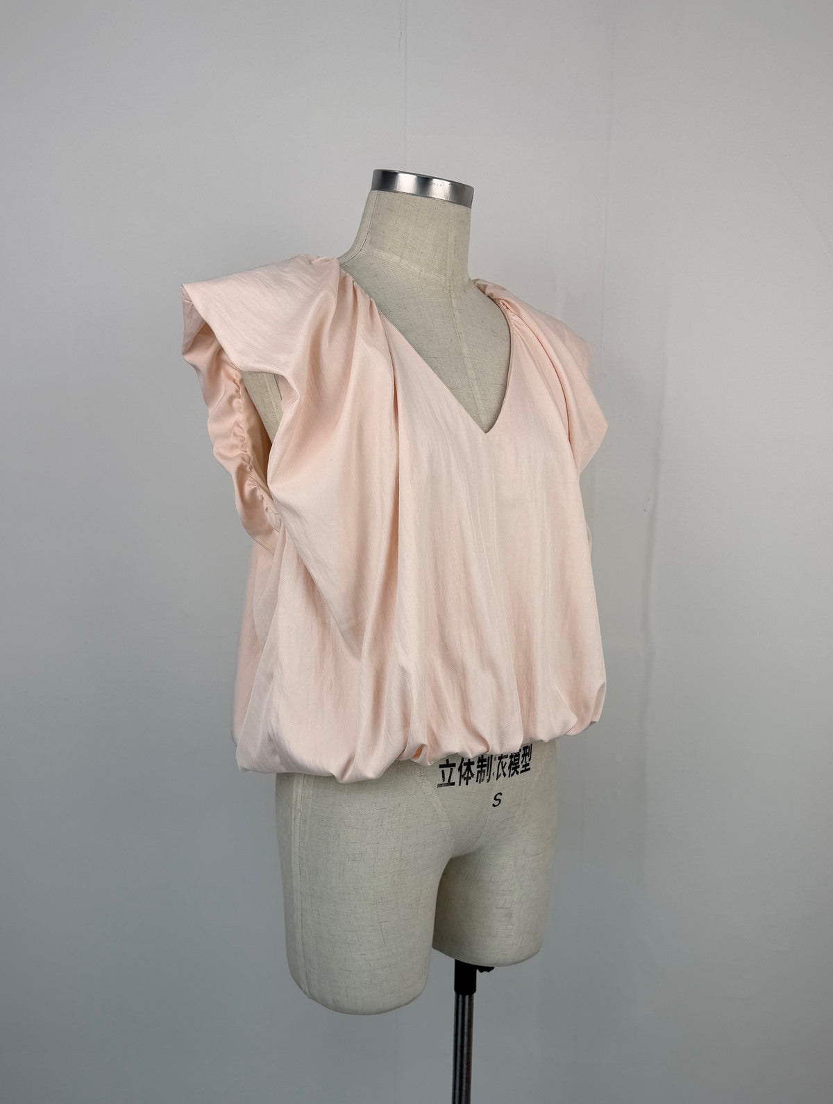 Jodie puff sleeve pink top