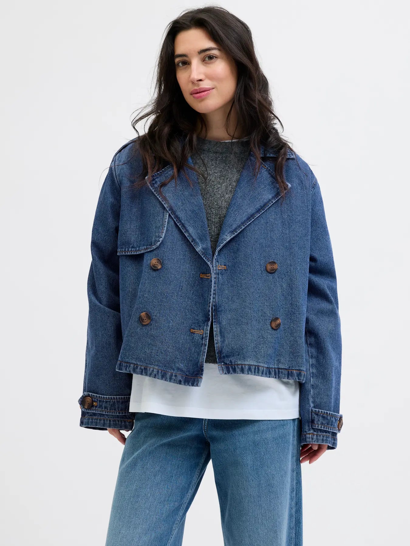 Charlie denim trench jacket
