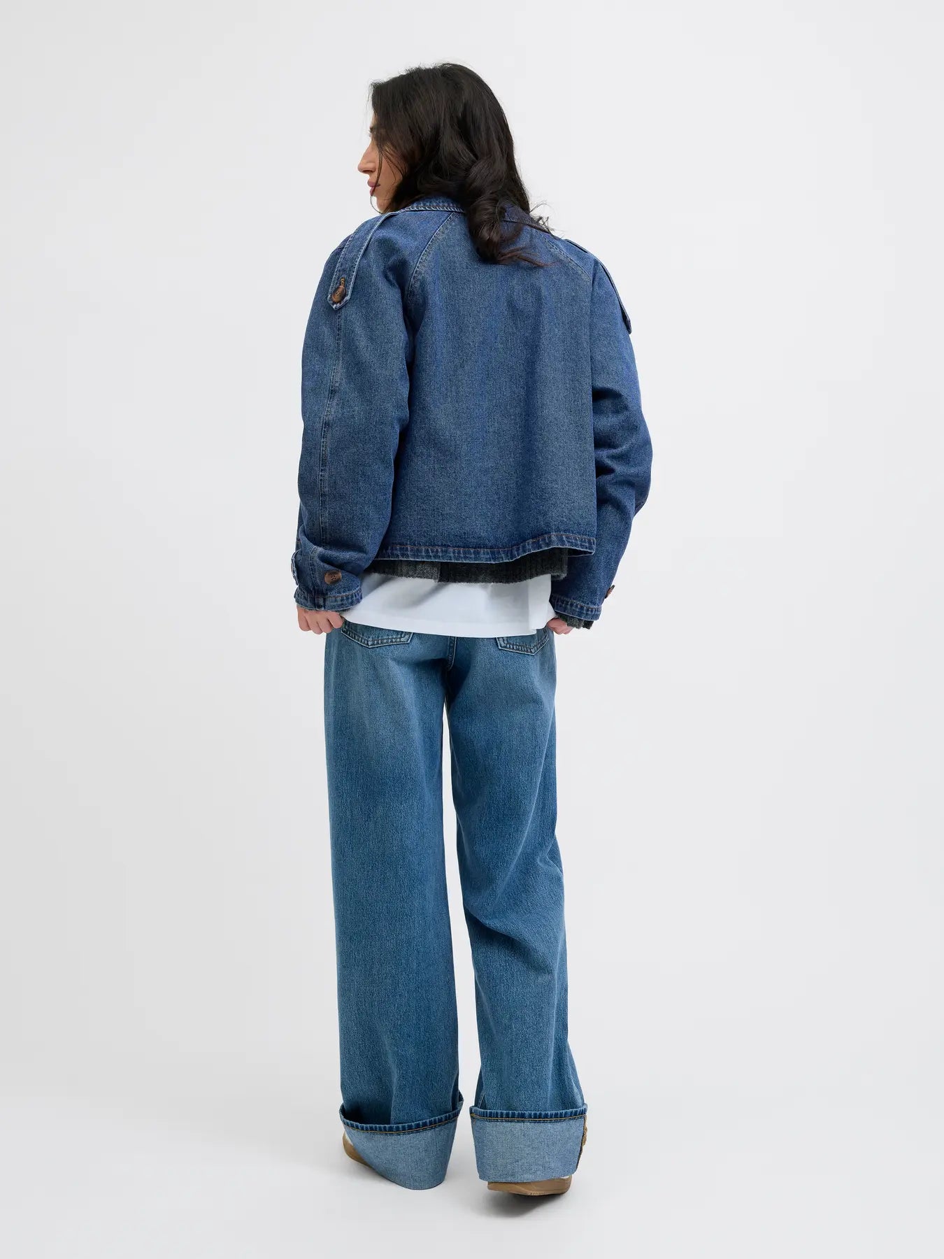 Charlie denim trench jacket