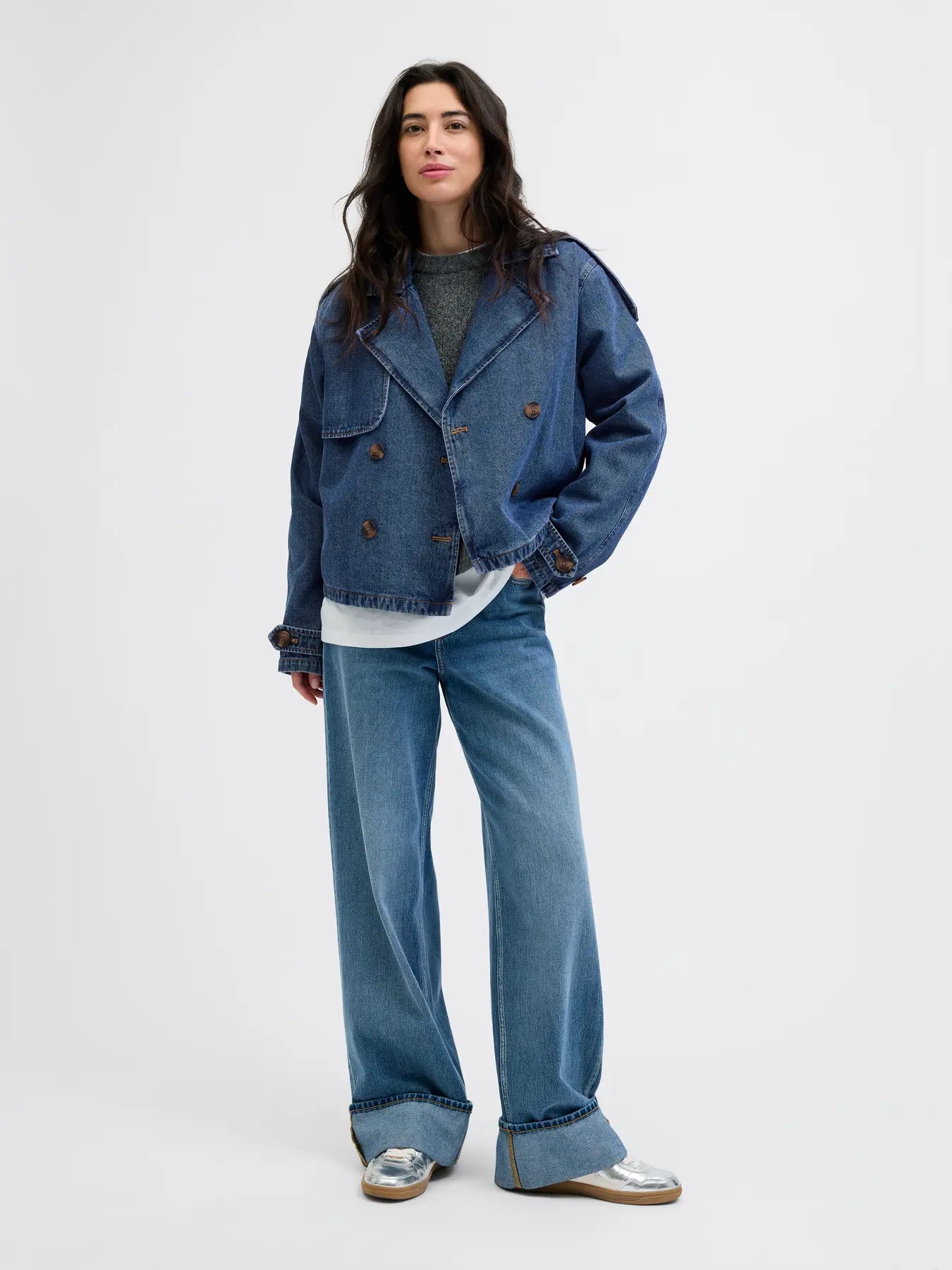 Charlie denim trench jacket