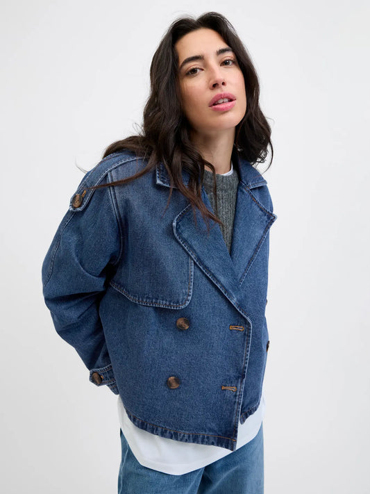 Charlie denim trench jacket